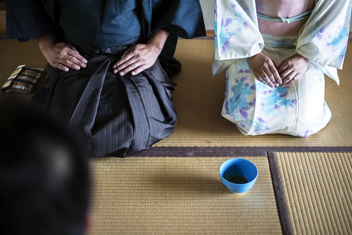 Ceremonia té en Japón
